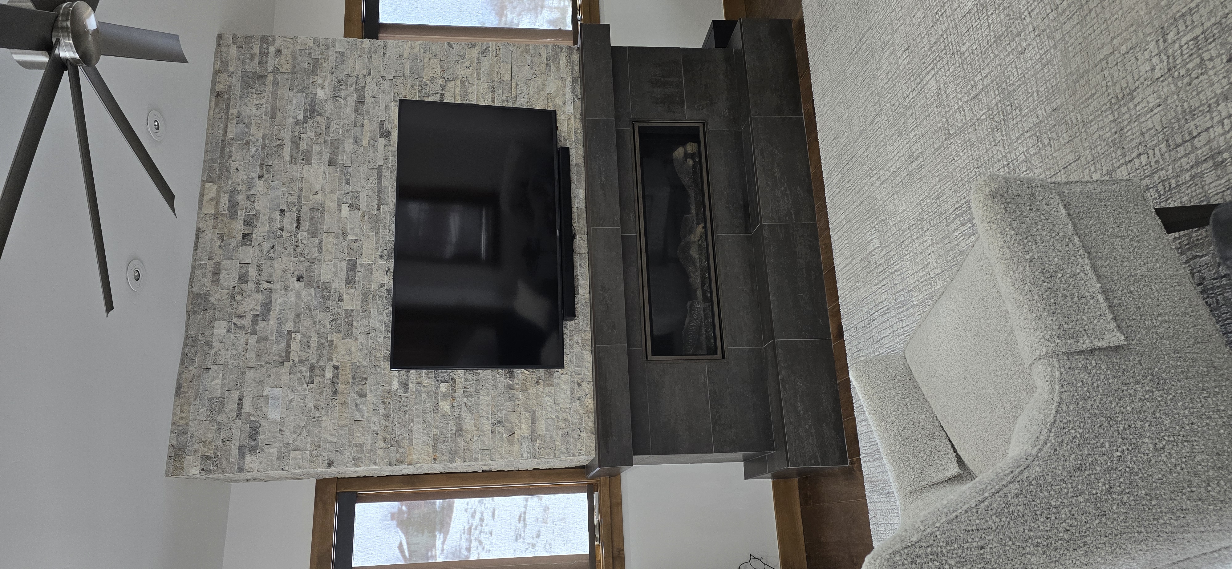 Stone Fireplace Installation